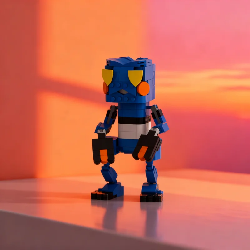 

289 шт. MOC Croagunk Pok moned Модель Строительные блоки Архитектура Сборка DIY идея Рождественские подарки Развивающая игрушка Кирпич День рождения