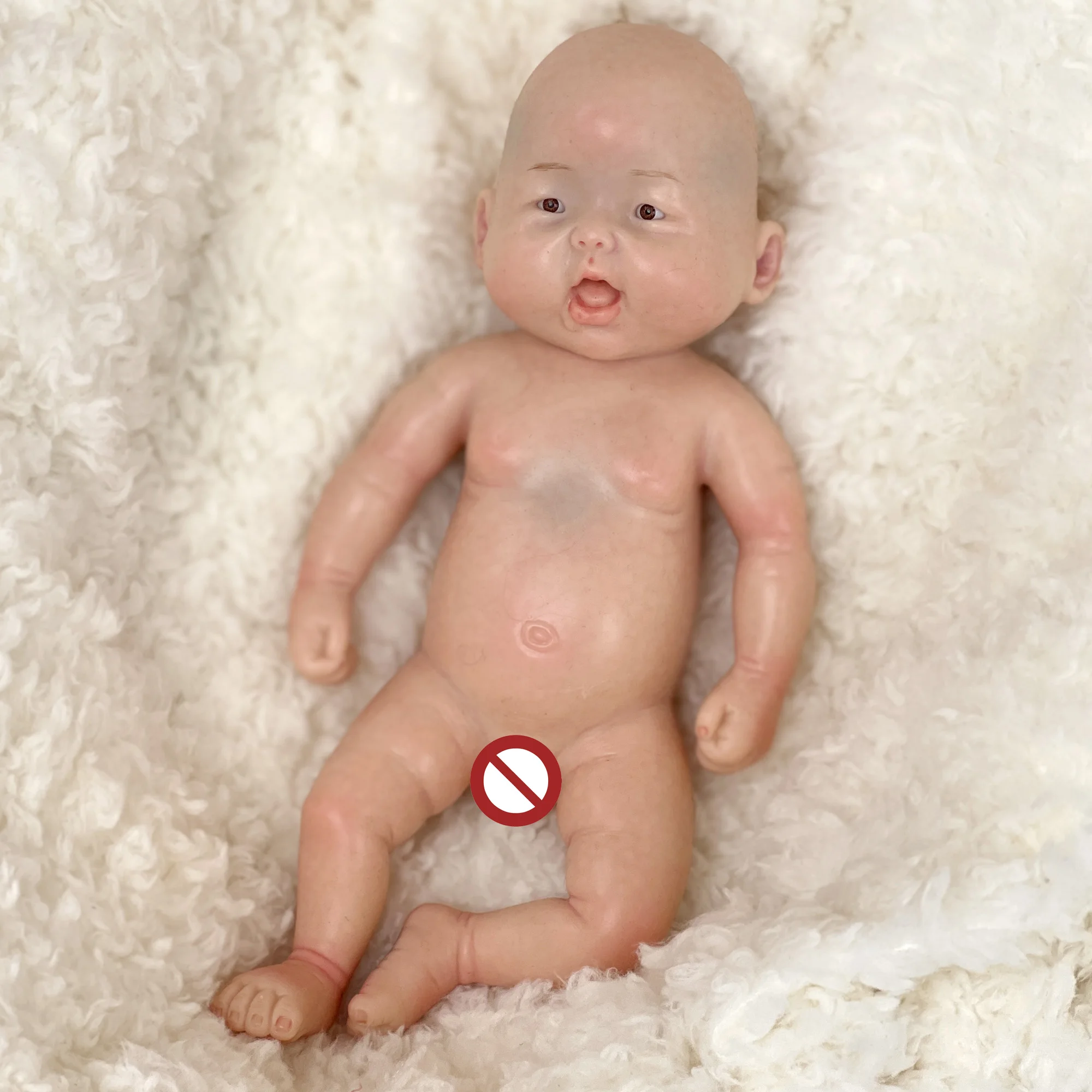 28 cm dipinto tutto il corpo in silicone solido Bebe Reborn ragazza e ragazzo bambole realistiche Muñecas Reborn Bebe Reborn Corpo De silicone