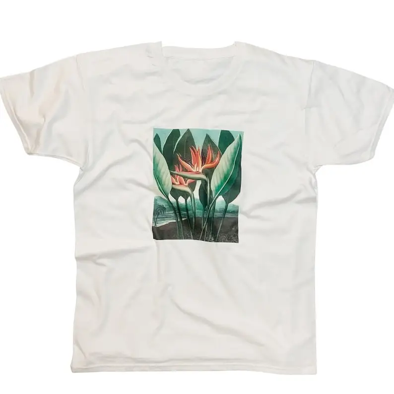 The Temple of Flora T-shirt Houseplant Floral Print by Robert John Thornton