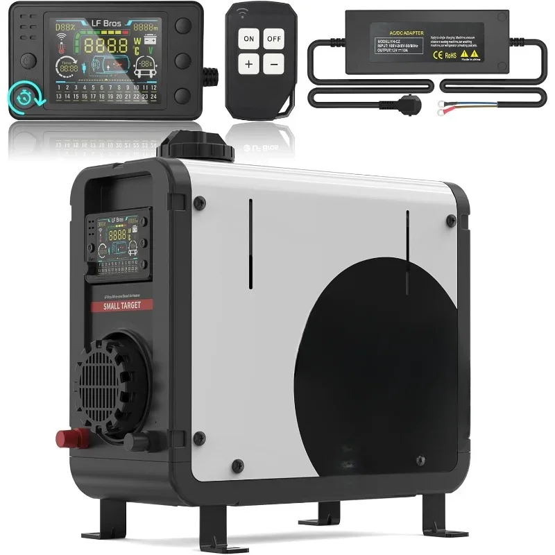 All-in-One Air Diesel Parking Space Heater with Stylish Design for Small Space, Come with Remote Control and LCD Screen