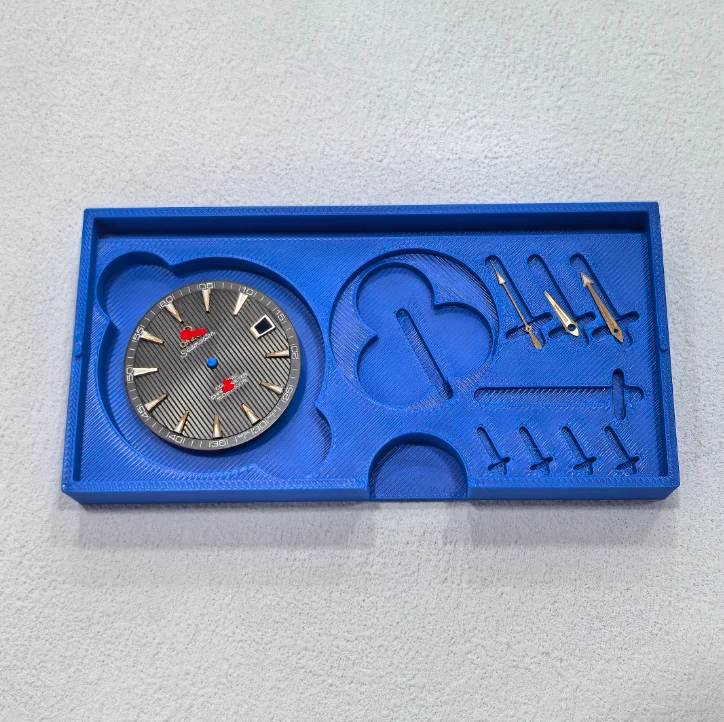 Watch Tools and Parts Small Plastic Storage Box with Parts Placement Tray Watch Dial for Organization