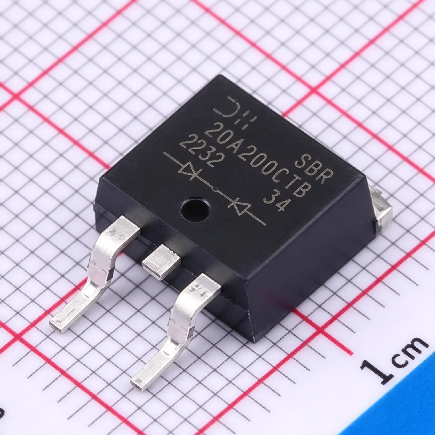10PCS SBR20A200CTB-13 TO-263AB D2PAK 200V 20A 960mV@20A 1Pair Common Cathode NEWOriginal DIODE ARRAY SBR SUPER BARRIER RECTIFIER