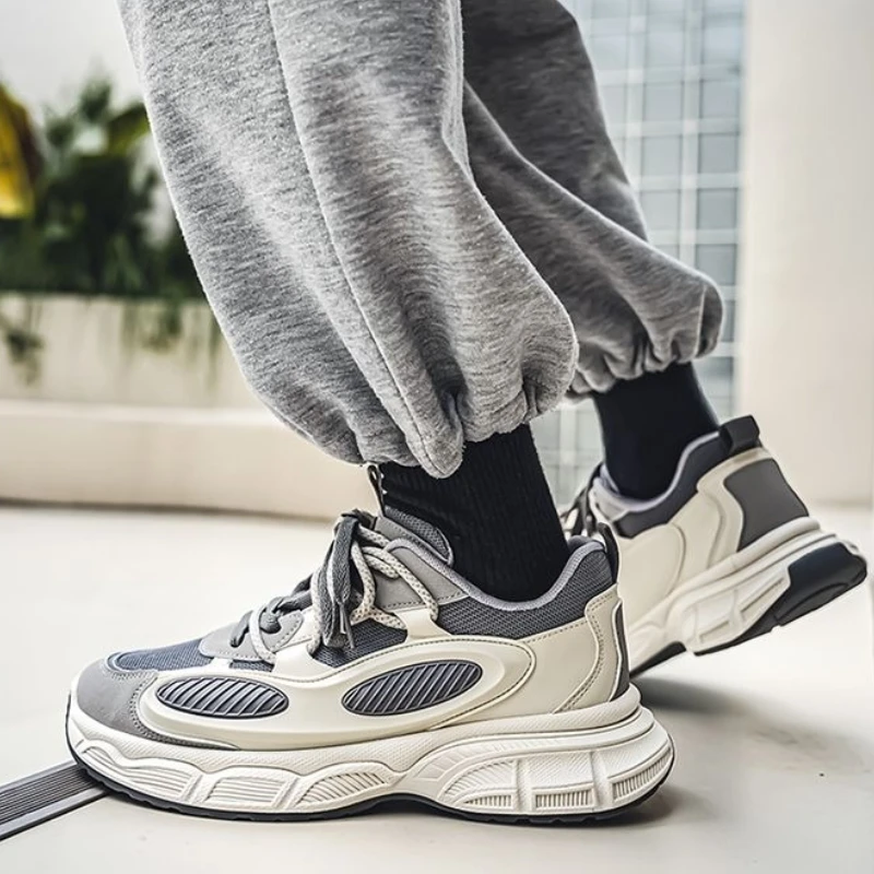 

Серые мужские спортивные туфли с низким верхом и сеткой, верхняя цена без кожи, прогулочные баскетбольные тенденции, 2025 г., мужские повседневные кроссовки для спортзала на открытом воздухе