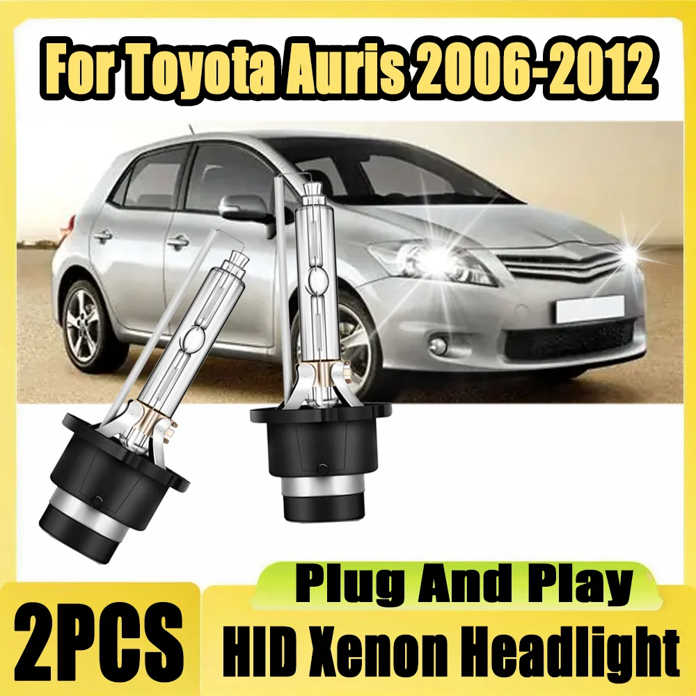 

2PCS D4S Xenon Headlight 6000K Super Bright White HID Car Lights Plug And Play 12V 24V Xenon Lamps For Toyota Auris 2006-2012