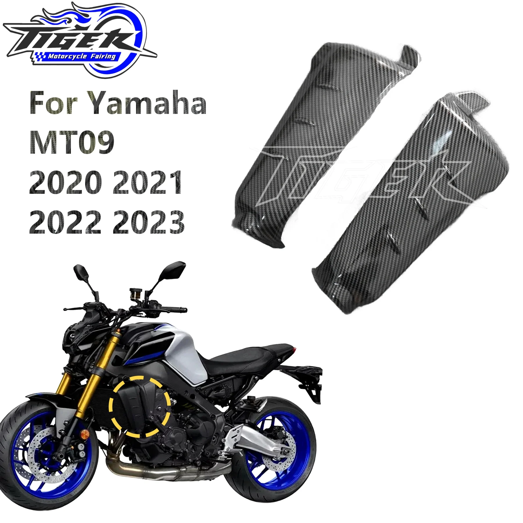 

MT-09 Motorcycle Fairings Front Side Radiator Cover Fairing For Yamaha MT09 SP 2020-2023
