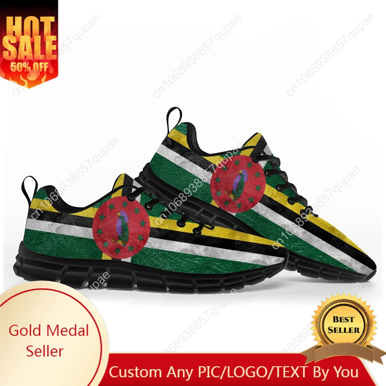 

Commonwealth Of Dominica Flag Sports Shoes Mens Womens Teenager Sneakers Casual Custom High Quality Couple Shoes