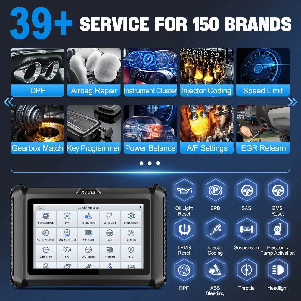 USA Warehouse XTOOL D7S Car ECU Coding Bi-directional Car OBD2 Scanner IMMO Key Programmer Diagnostic Tool for Automotive 2026 view 4