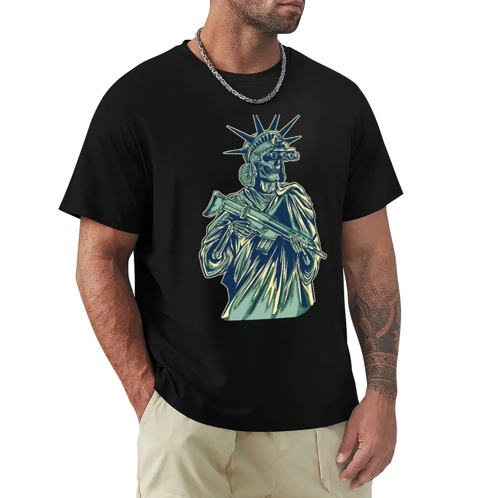 Tacticool Lady Liberty T-Shirt anime stuff korean fashion men clothings