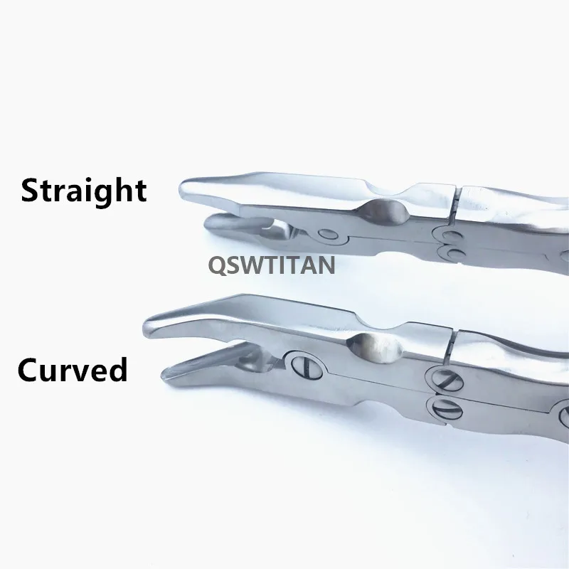 Imagem -04 - Double Action Bone Rongeurs Mandíbulas Curvas Retas 180 mm Long Orthopedia Instruments 1pc