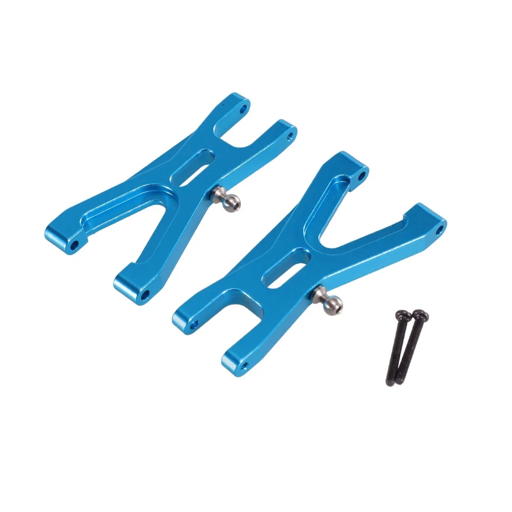 Brazo de Control de suspensión inferior delantera/trasera de aluminio (L/R) para Wltoys 1/18 RC A959 A969 A979, piezas de Metal mejoradas, 2 uds.