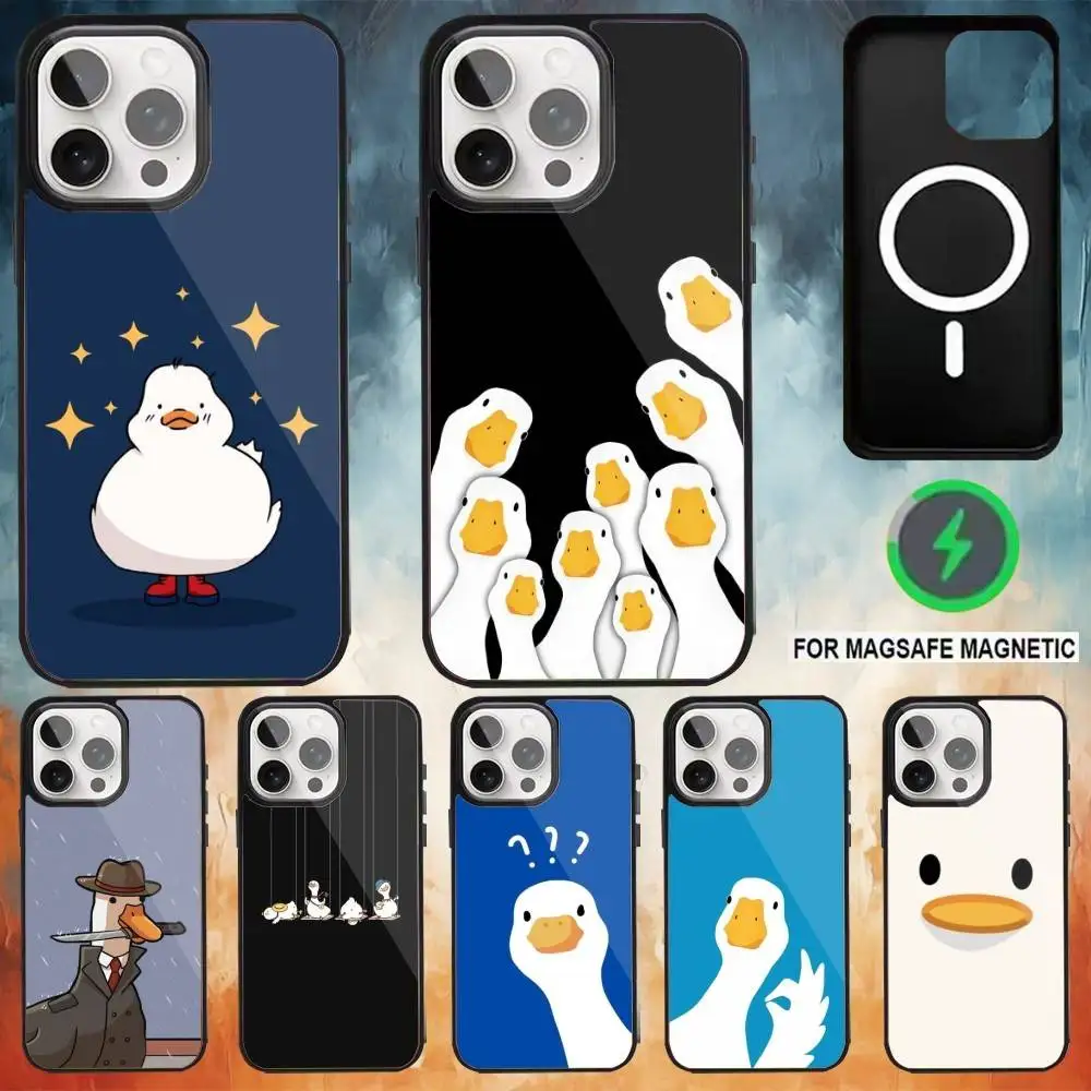 

Goose Goose Duck Phone Case For iPhone17,16,15,14,13,12,11 Plus,Pro Max Magnetic For Magsafe Wireless Charging