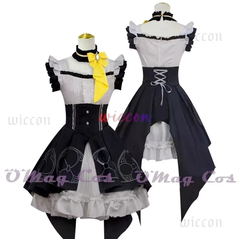 

COSda@Anime Game Blue Archive Iochi Mari Cosplay Costume Women Girl Dress Wig Headwear Full Set Dress Necklace Carnival CostumeC