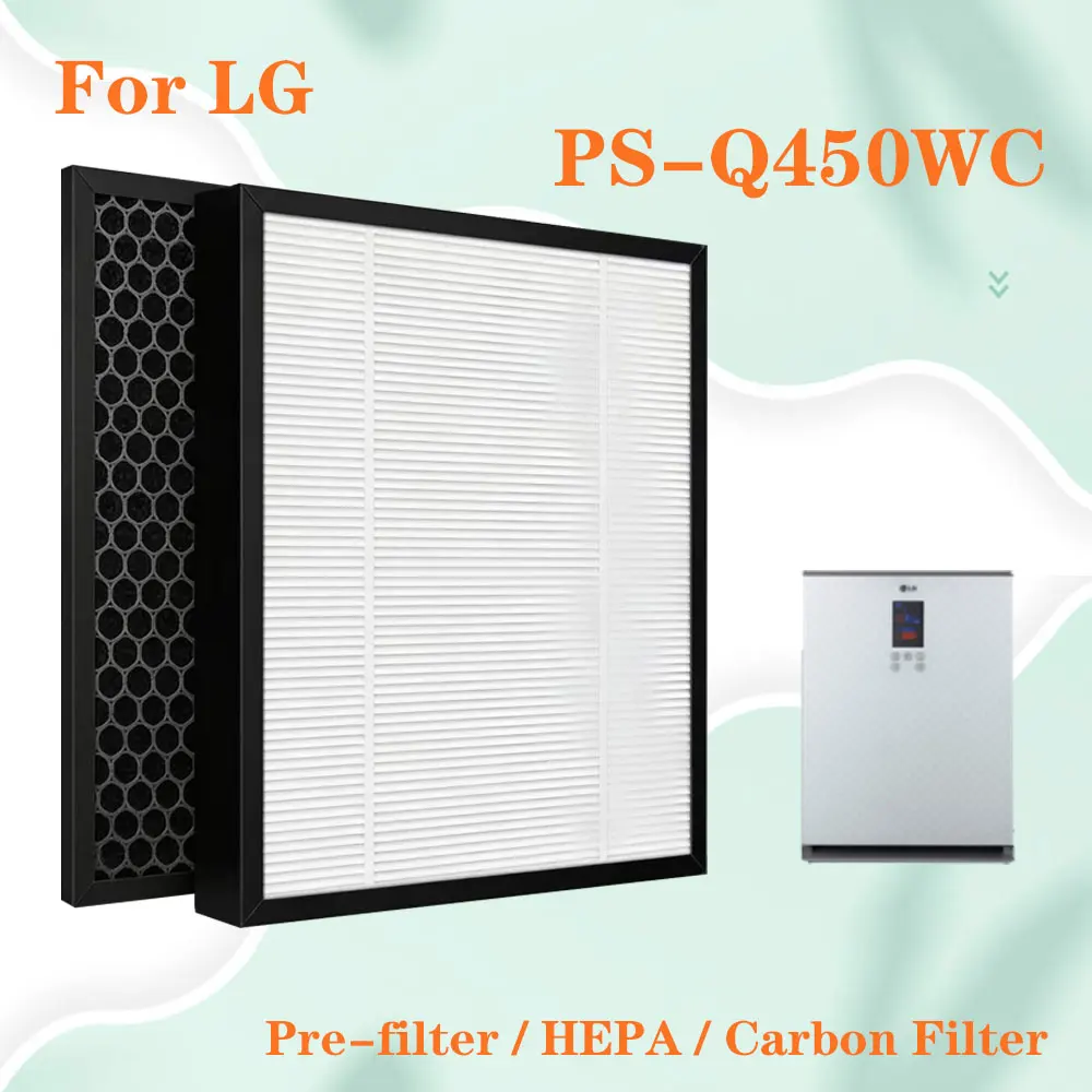 

Сменный фильтр для очистителя воздуха LG PS-Q450WC: HEPA-фильтр и фильтр с активированным углем