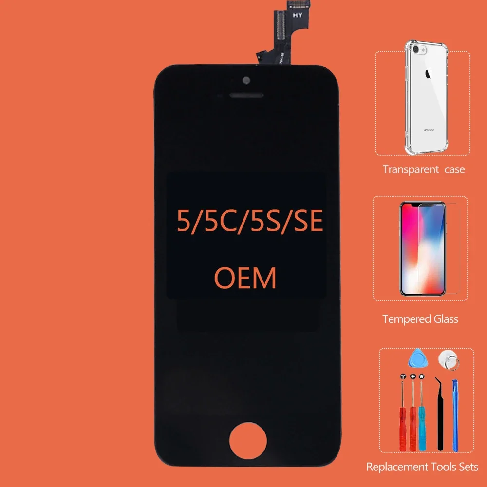 

100% OEM AAAA OEM жк-экран для iPhone 5 5S 5C SE экран жк-дисплей дигитайзер сенсорный модуль iPhone5 5S 5C SE замена