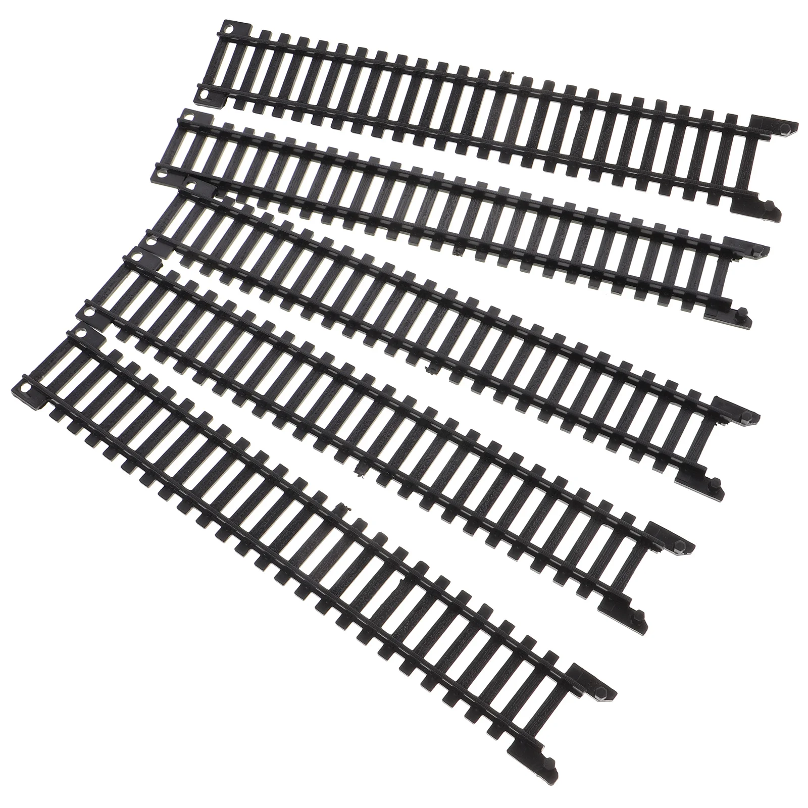 5 szt. Realistyczne, szybkie torowe rozszerzenia do kolejek, plastikowe części zamienne do zestawów kolejek dla dzieci.