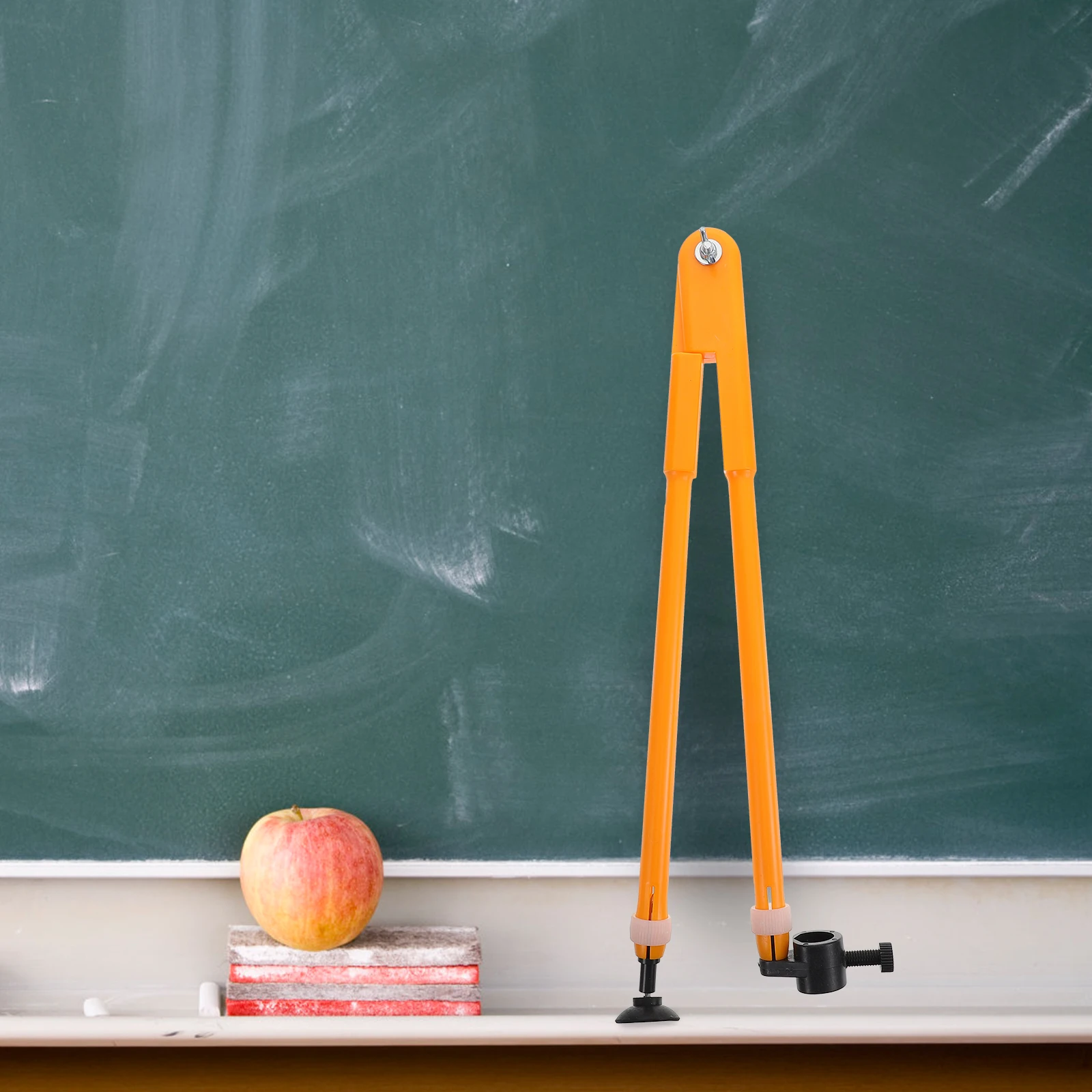 Whiteboard Compass for Math Teaching Large Yellow School Supply Plastic Tool Geometric Aid Notebook Accessories