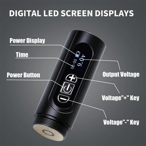 Imagen 2 del producto Máquina de tatuaje con pluma inalámbrica LED para maquillaje permanente de 3,0 MM y Kit de pluma de tatuaje profesional para cabello