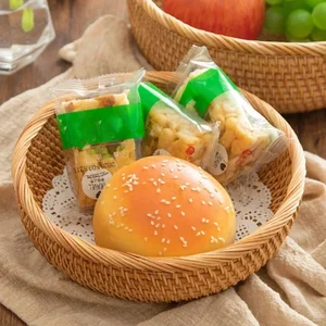 Rattan Craft Rectangular Wicker basket, fruits, tea, snack, bread, picnic, cosmetics storage box, kitchen supplies, household tools 10 Main Sales Picnic Basket - №9