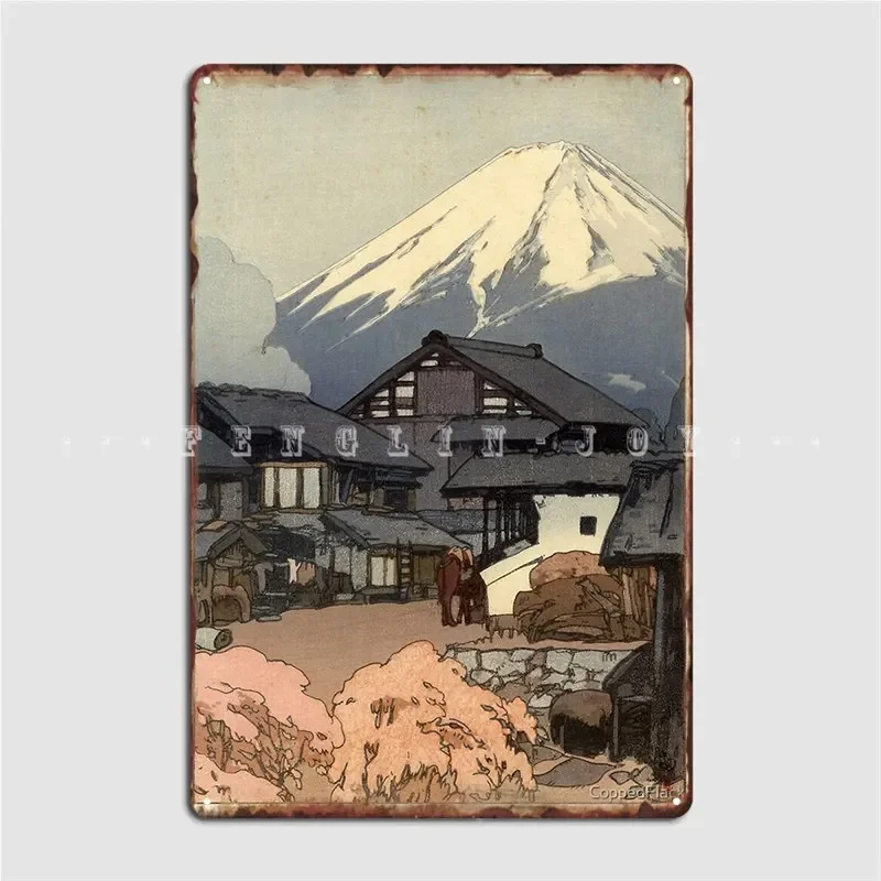 Hiroshi Yoshida Fujiyama From Funatsu Metal Sign Club Home Party Vintage Plaques Tin Sign Poster