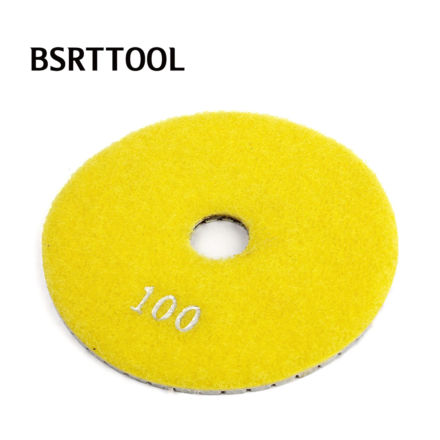 BSRTTOOL 9 개/대 4 인치 다이아몬드 연마 패드 후크 루프 패드 세트 화강암 대리석 콘크리트 스톤 연마 디스크