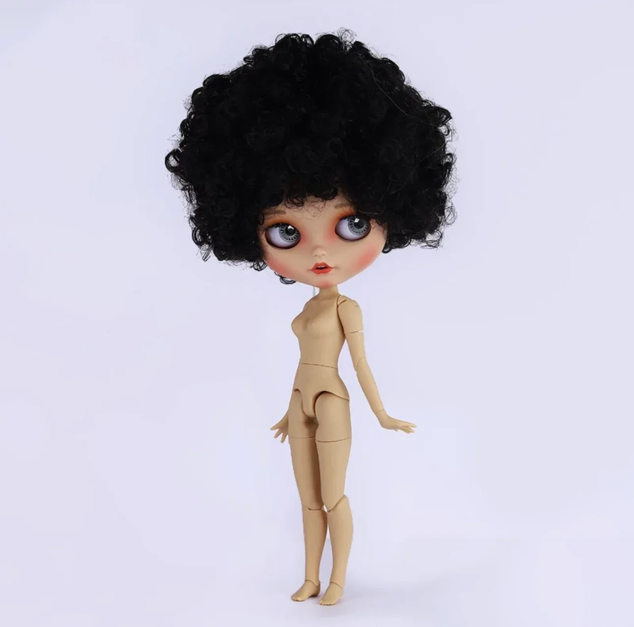 ICY DBS Blyth Doll 19 Joints 1/6 Body 30CM BJD Doll Tan Skin Matte Face Beep Lips Afro Hair DIY Make Up Costume Doll Gift Toy