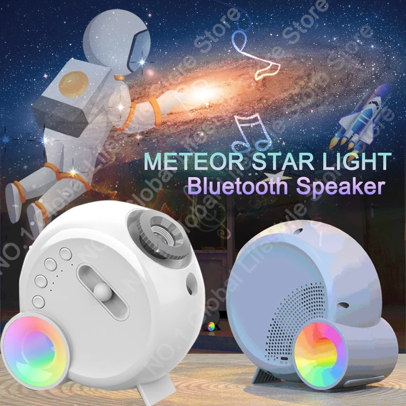 

LED Galaxy Projector Night Light with Bluetooth Speaker Timer Planetarium Starry Sky Projector Night Lamp For Room Decor Lamps