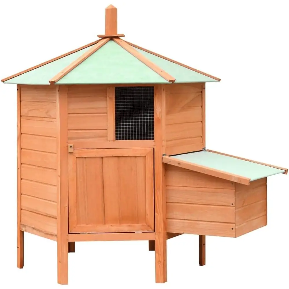 

Прочный курятник и вольер для кроликов из соснового дерева, уличная клетка для домашней птицы и животных, 49.6x46.1x49.2