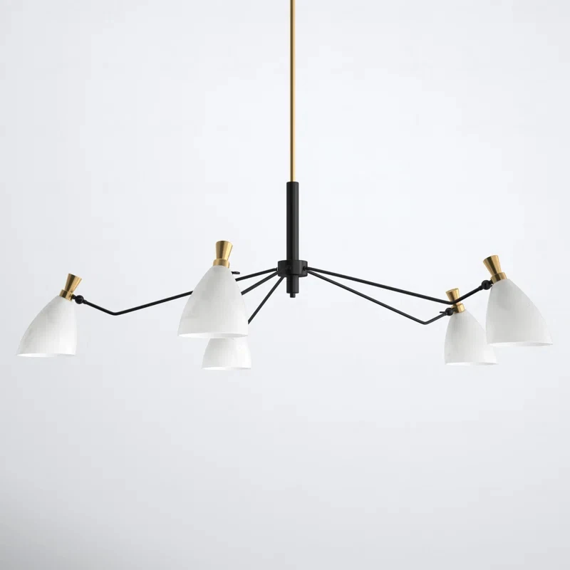 

Danish Minimalist Multi-Heads Ceiling Chandeliers Living Dining Room Hotel Villa Cafe Designer's Atmospheric LED Pendant Lamps