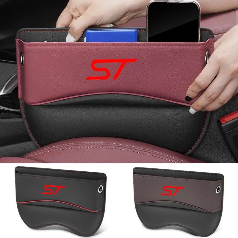

Car Seat Organizer Leather Crevice Storage Box Accessories for Ford ST Mondeo STline FIESTA car Accessories