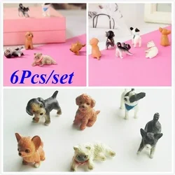 Simulation Mini Hound Pug Dog Miniature Figurine animal Model Figure Educational Toys For Children Home Decor desk decoration