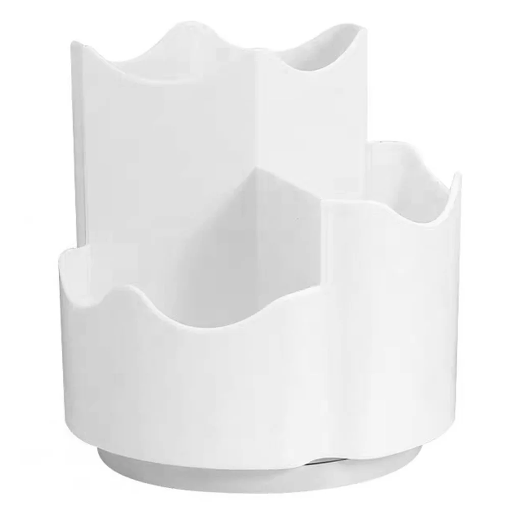 2-teiliger drehbarer Organizer mit breiter Öffnung, hält Make-up-Pinsel, Eyeliner, Bleistifte, Aufbewahrungsbecher für Schreibtisch, Kommode, Zuhause