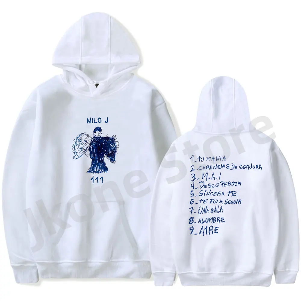 

Milo J Hoodies 111 Album Merch Print Women Men Fashion Casual Singer Long Sleeve Sweatshirts Top