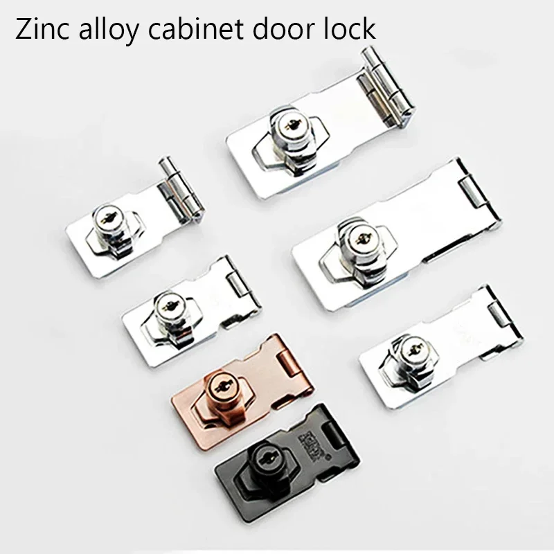 Zinc Alloy Drawer Lock Cabinet Door Lock Brand Anti-theft Shoe Cabinet Lock Household Hardware Accessories with Keys with Screws