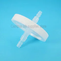 1/2/5/10pcs Lab 50mm/0.22um/Connect Φ4mm PTFE Membrane Air Filter / Bacterial Filter for Air Respiration Exchange Filtration