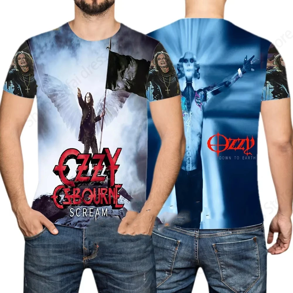 Rock Band OZZY OSBOURNE 3d Print Tshirt Men Women Fashion T-shirt Hip Hop Tops Tees Kids T shirt Heavy Metal Top SUMMER