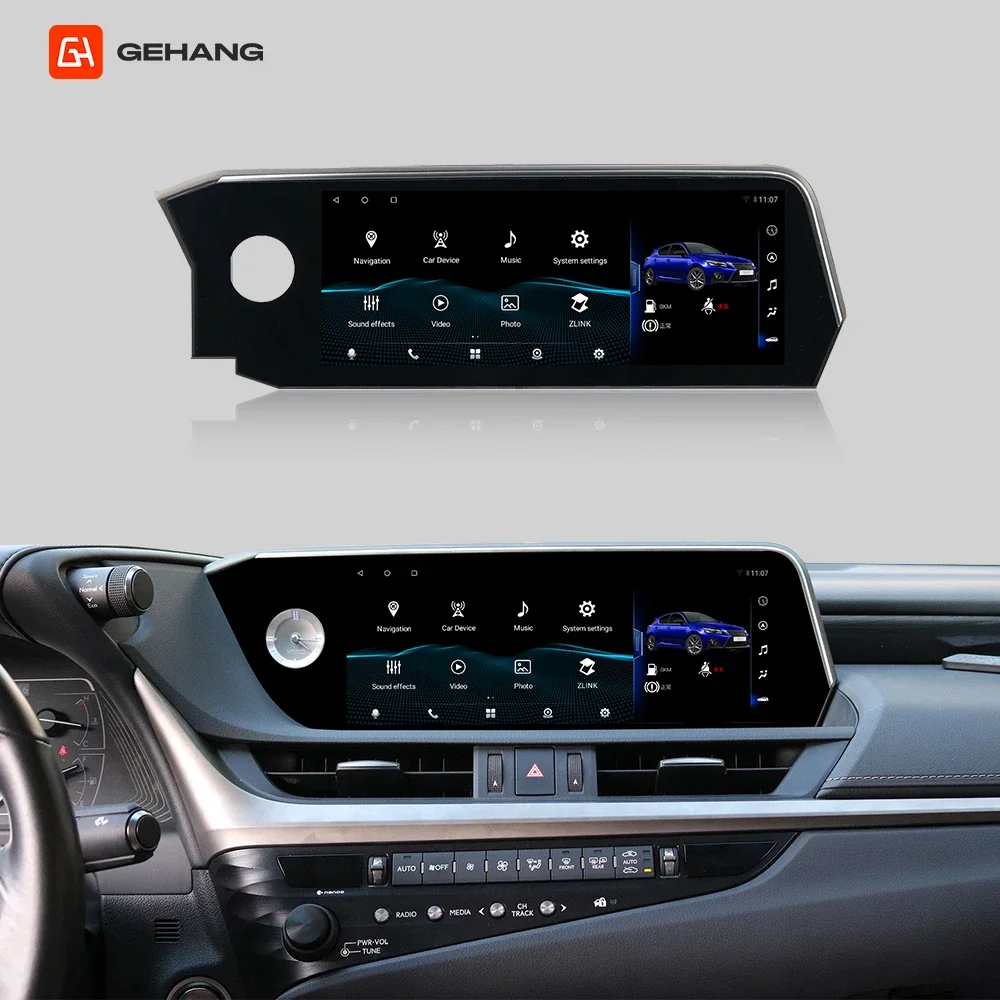 12.3 Inch Android 14 8 Core Cpu Car Stereo With GPS Navigation Car Radio for Lexus ES 2019-2021