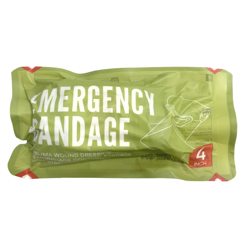 4/6in Israeli Bandage Wound Dressing Emergency Bandage Combat Compression Tactical First Aid Trauma Medical