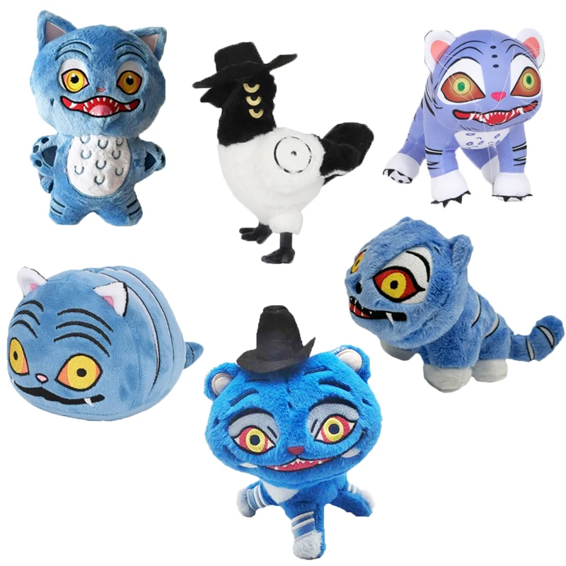 

NEW Kpop Demon Hunters Tiger Plush Cute Cartoon Bird Plushie Kawaii Anime Stuffed Doll Soft Decor Pillow Toy Gift For Girl Kids