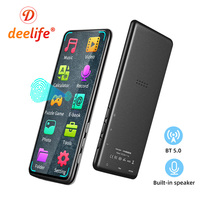 Deelife MP4 with Touch Screen MP 4 MP3 Player Bluetooth 5.0 Music Supports Hebrew