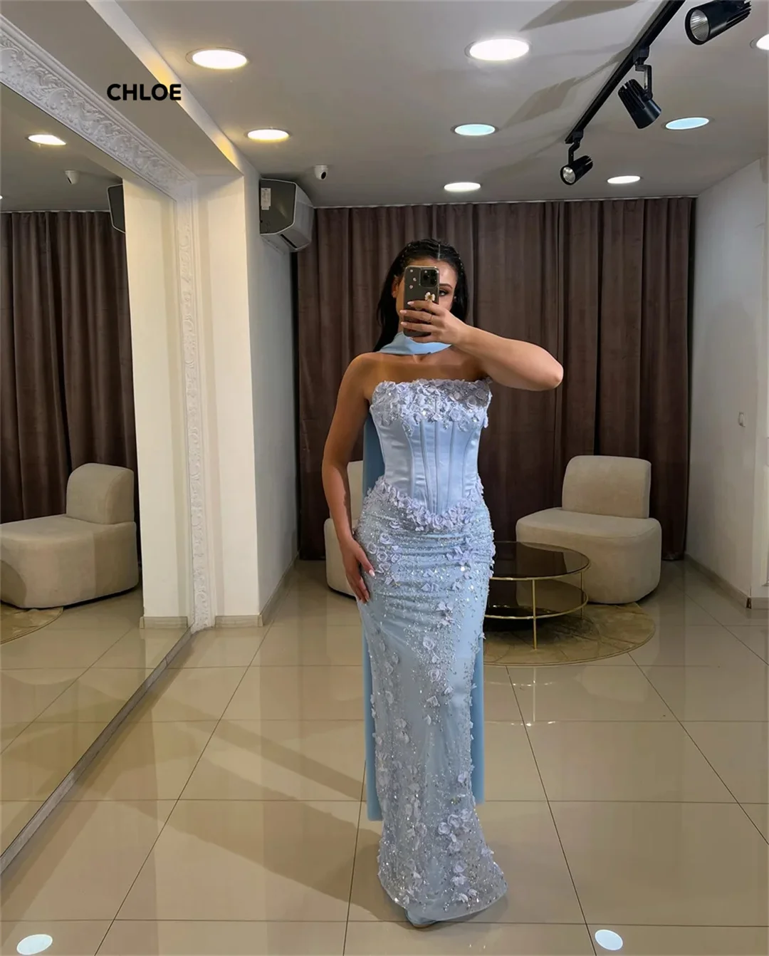 فساتين سهرة نسائية فاخرة مصنوعة حسب الطلب 2025 فستان سهرة نسائي فاخر حورية البحر عاري الكتفين بدون أكمام فساتين لحضور الحفلات الموسيقية الطويلة