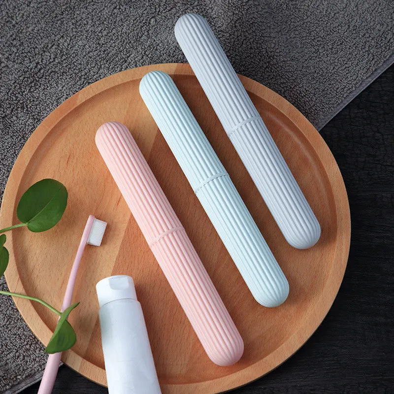 

1pcs Travel Toothbrush Storage Portable Simple Toothbrush Dustproof Protective Box Home Supplies Travel Toothbrush Cup
