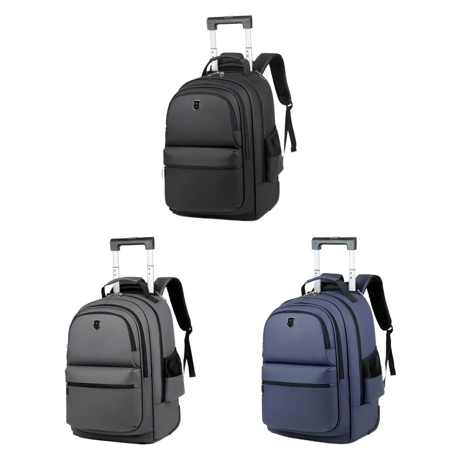 Rollende plunjezak Polyester Waterdicht Handbagage Grote trolley Reisrugzak voor instappen Gym Reizen Computer Zakelijk