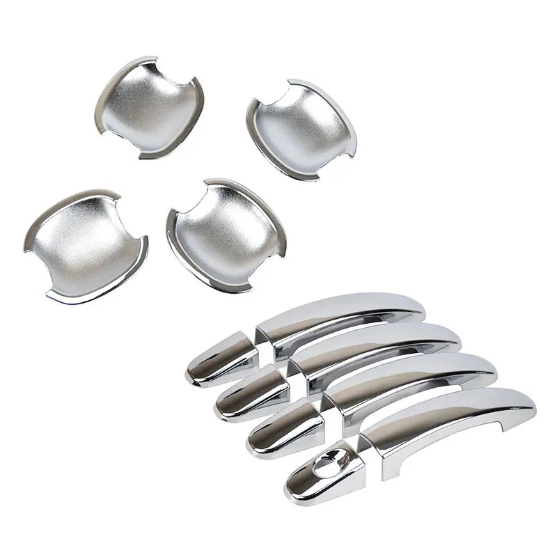 

Car Styling Chrome Door Handle Cover + Door Bowl Cover Cap For Ford Focus MK2 2005-2011 2005 2006 2007 2008 2009 2010 2011