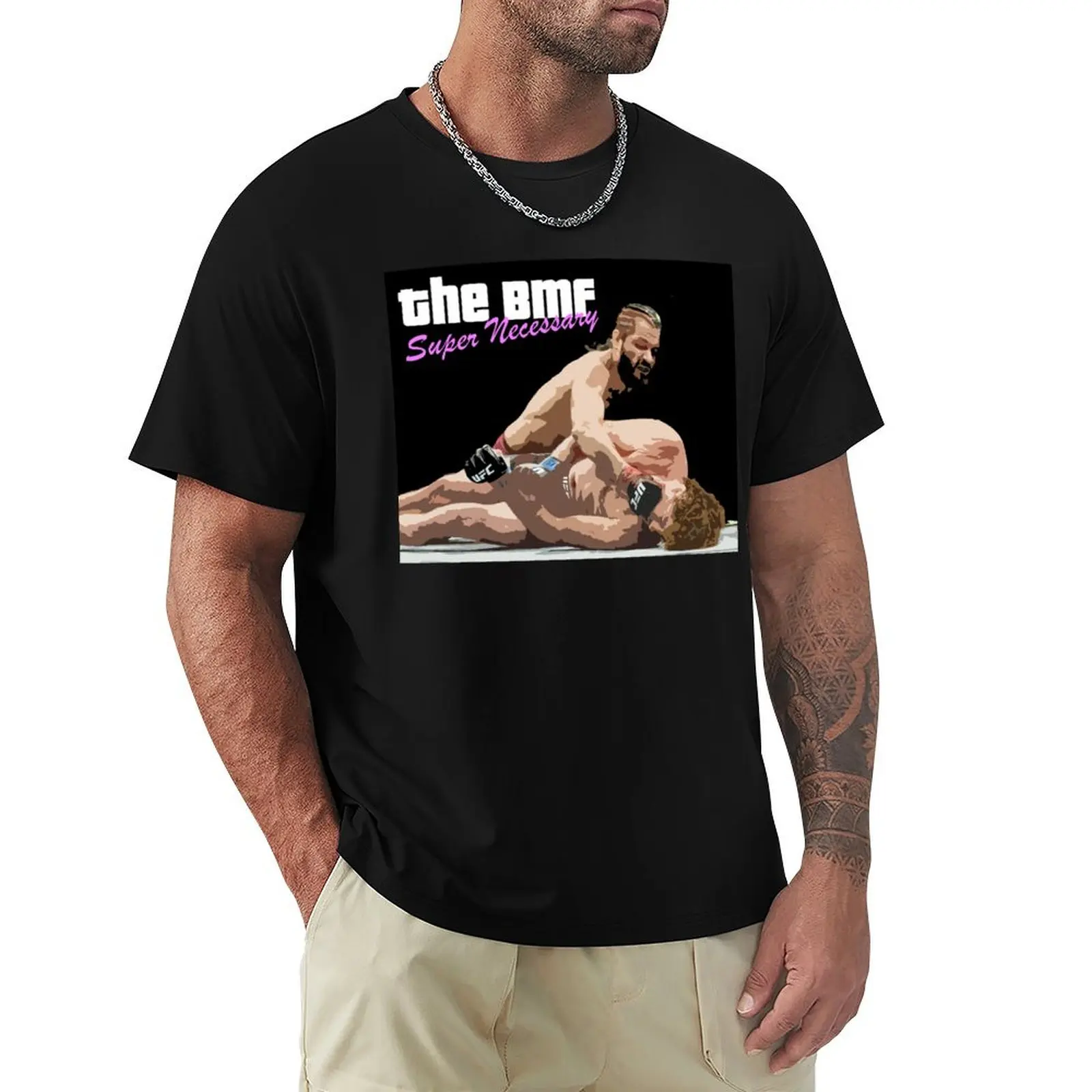 BMF - Super Necessary - Jorge Gamebred Masvidal T-Shirt Outdoor Activity Sports T-Shirt