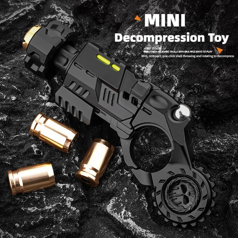 Metal Multi Playability Ratchet Flip Antistress Toy Gun Ejection Shell Stress Relief Fidget Spinner Fidgeting Toys Funny Gifts