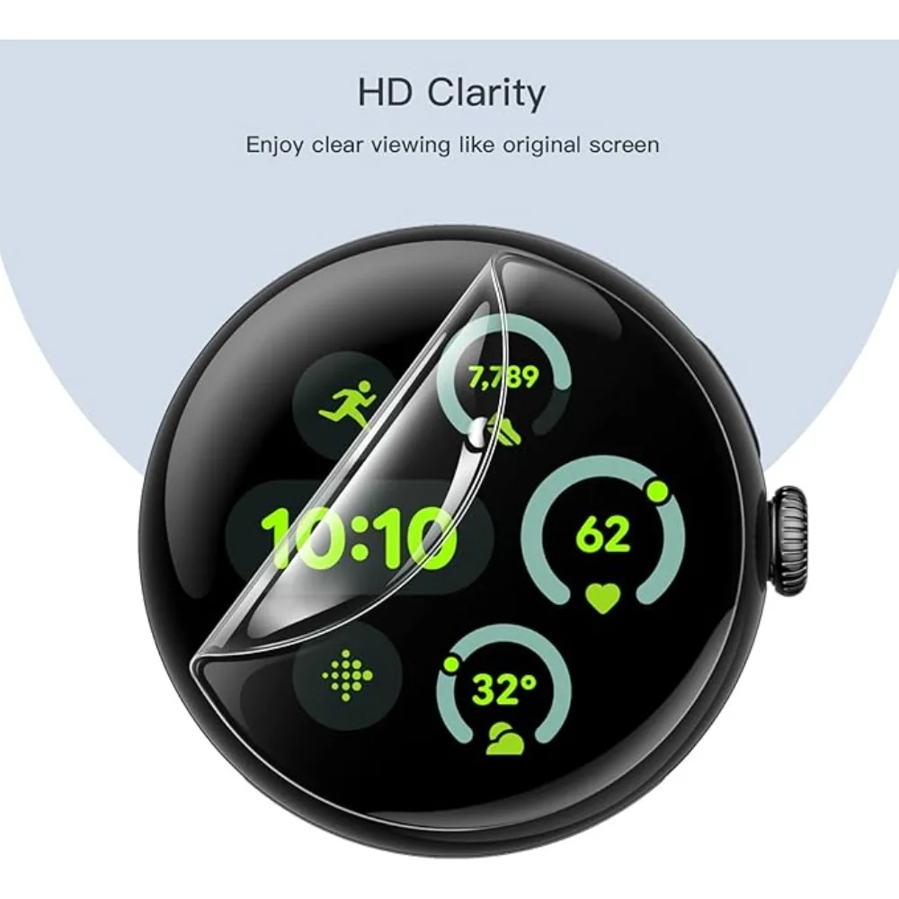 HD Clear Film, Bubble-Free, Anti-Dust, Anti-scratch TPU Screen Protectors For Google Pixel Watch4 45mm Pixel Watch 4 41mm