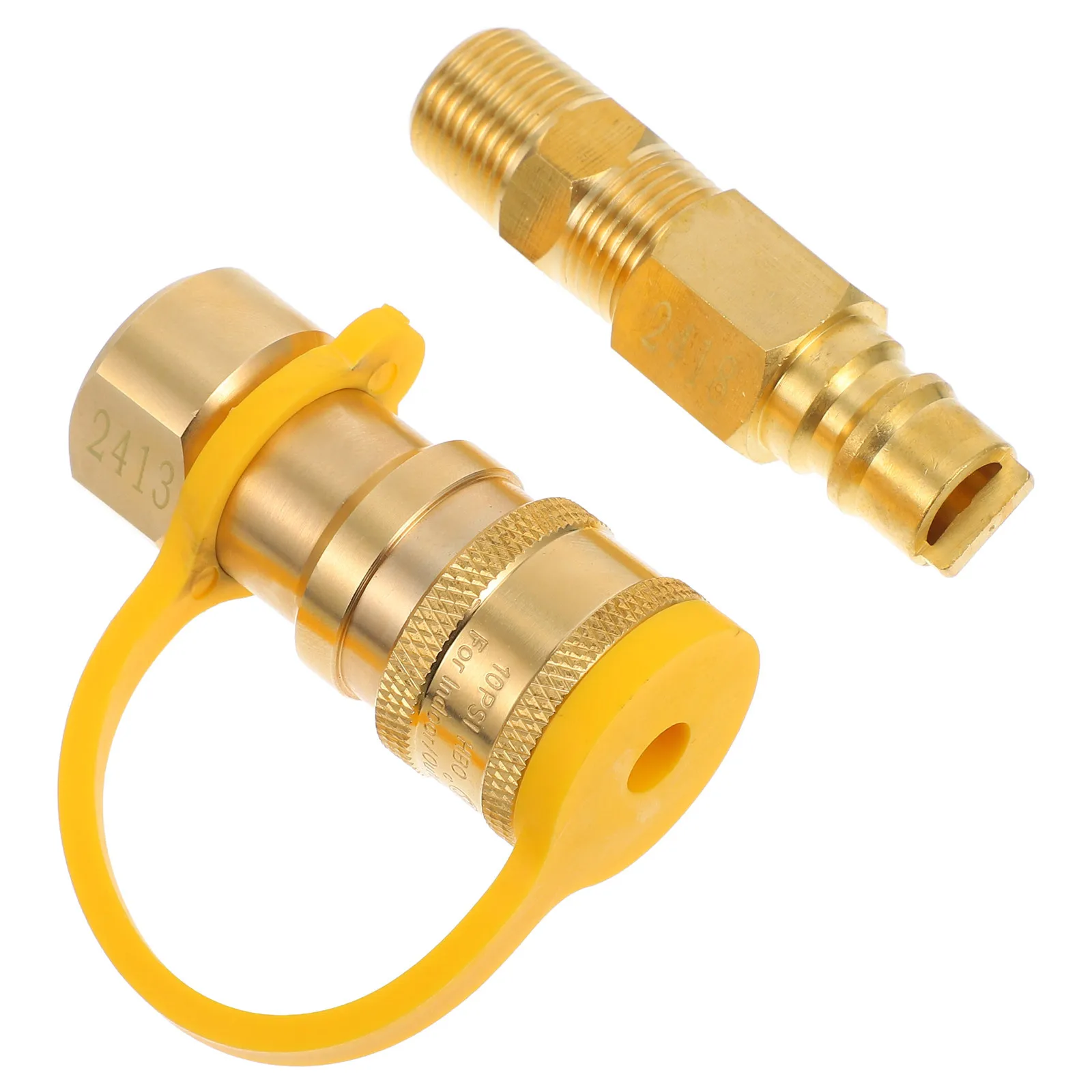 Gas Tank Oven Quick Connector 38 Inch Thread Propane Hose Male Durable Easy Inflation