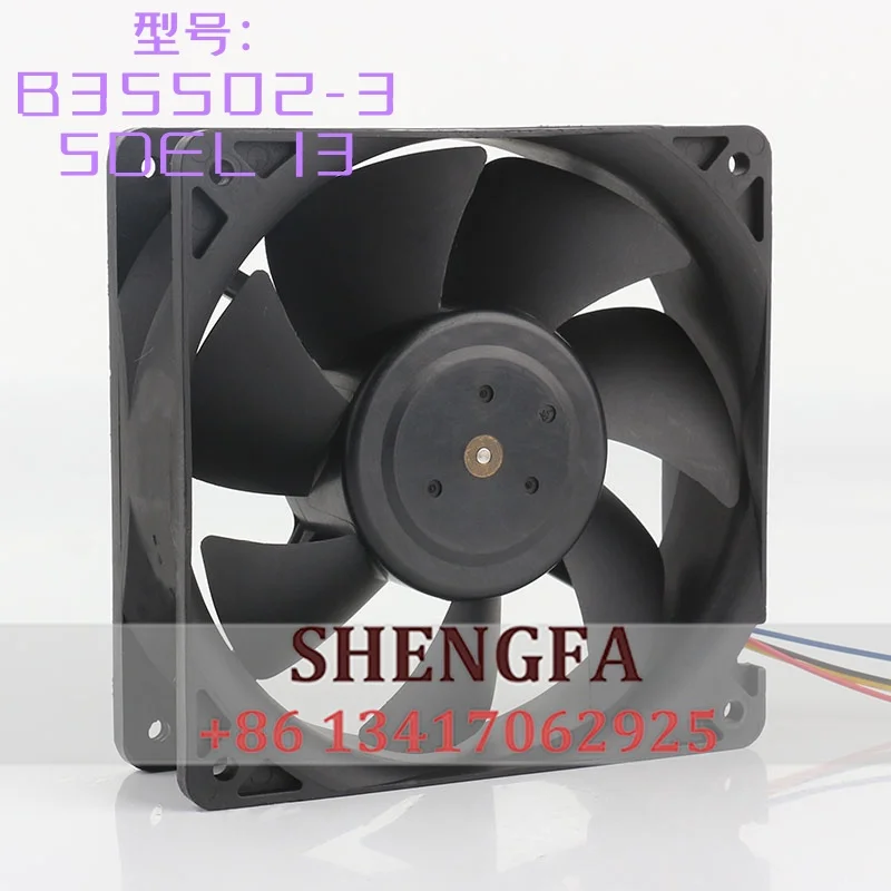 Original Nidec 5V 24V 48V DC 12V 1.54A AC EC 12038 120X120X38MM 12CM High air volume chassis 4-wire B35502-35DEL 13 cooling fan