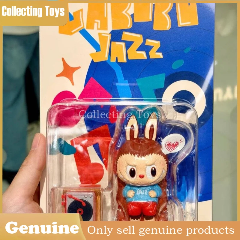 

Genuine Pop Mart Labubu The Monsters Jazz Series Anime Figure Blind Box Kawaii Hanging Card Doll Home Decor Collectible Toy Gift