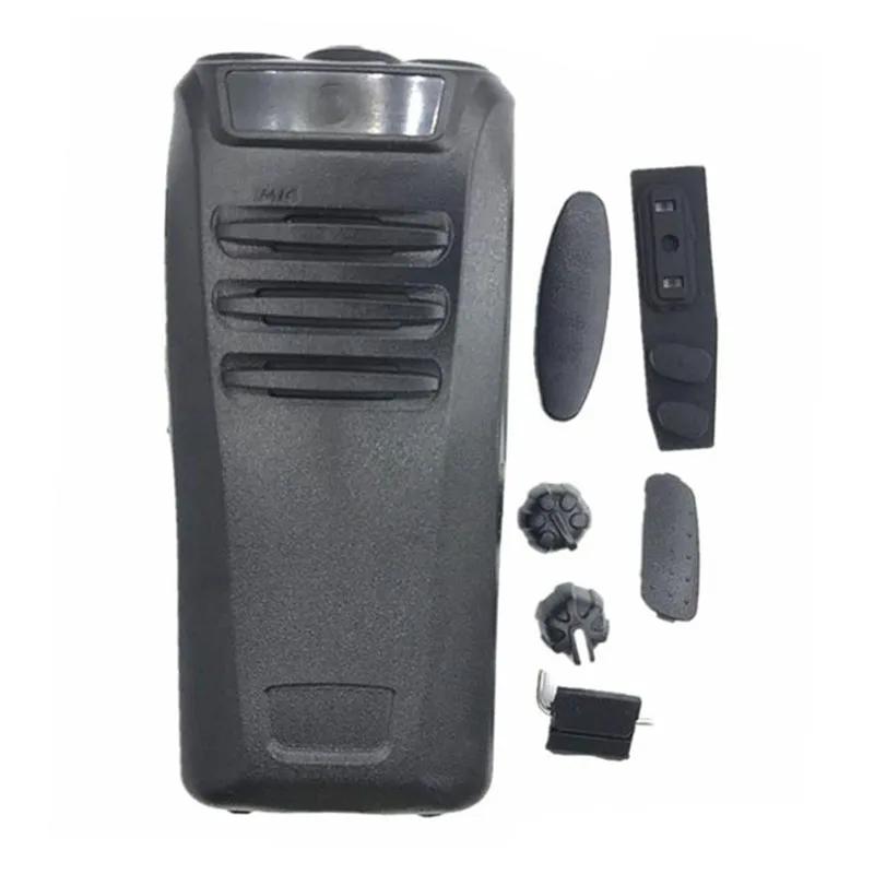 

Black Front Cover Housing Shell Case with Volume Channel Knobs Kits for Kenwood Walkie Talkie NX340 NX240 Radio Accessories